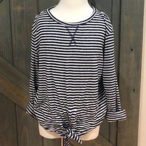 ⭐️BOGO⭐️OLD NAVY Girls Long Sleeve Striped Tee
